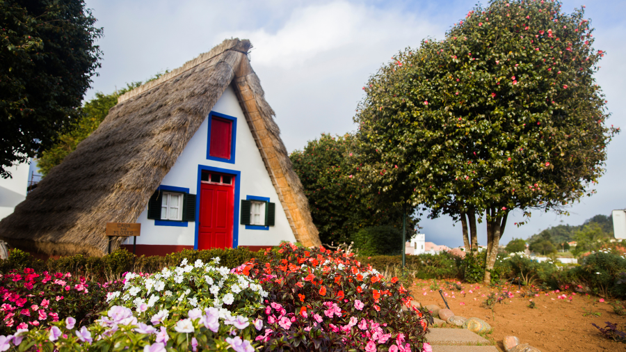 Madère, maison traditionnelle Santana - Madère ou Açores