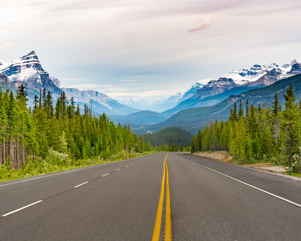 Route entre les montagnes - Icefields Parkway